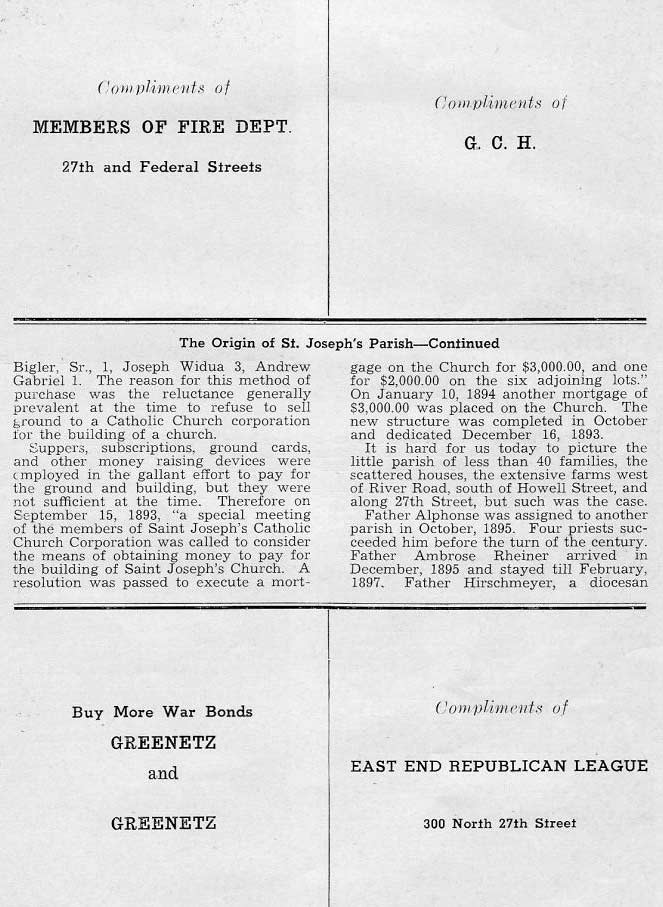 Golden Jubilee Year Book, page 33 — Origin continued
