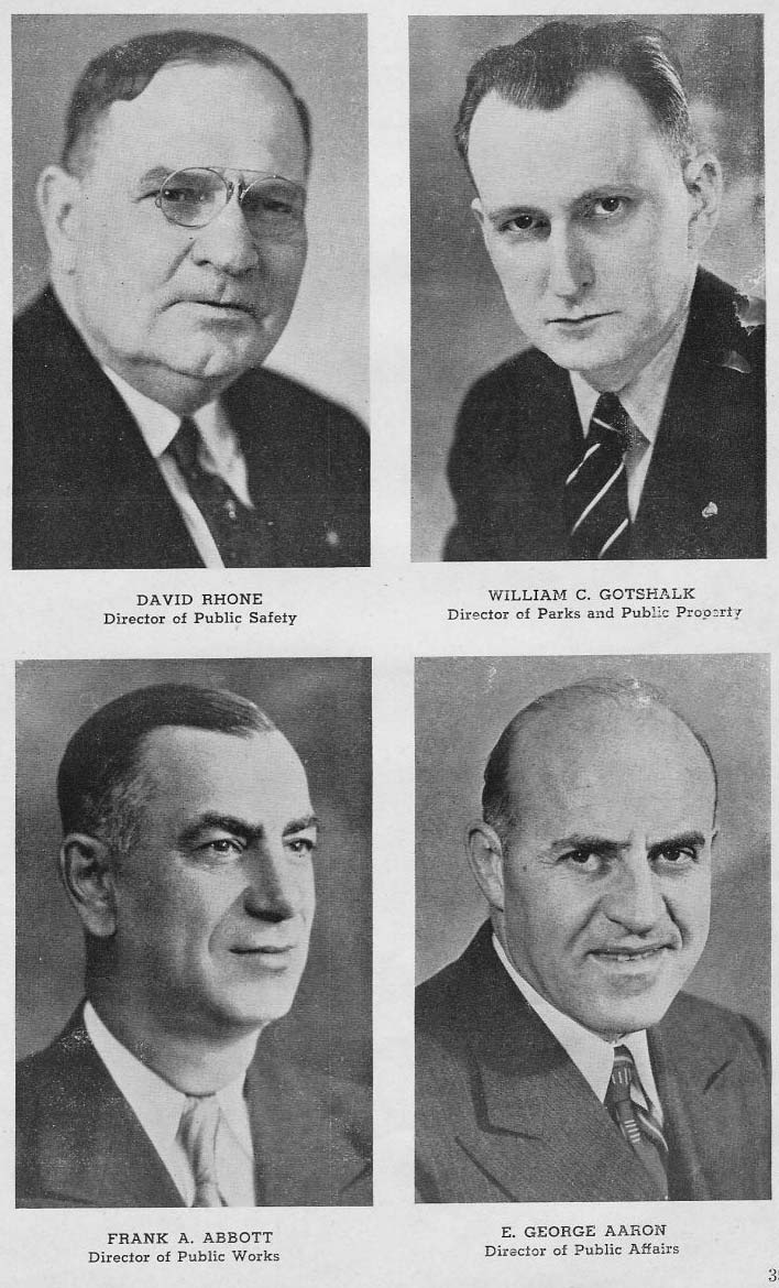 Camden City Commissioners, Golden Jubilee Year Book page 35: David Rhone, William C. Gotshalk, Frank A. Abbott, E. George Aaron
