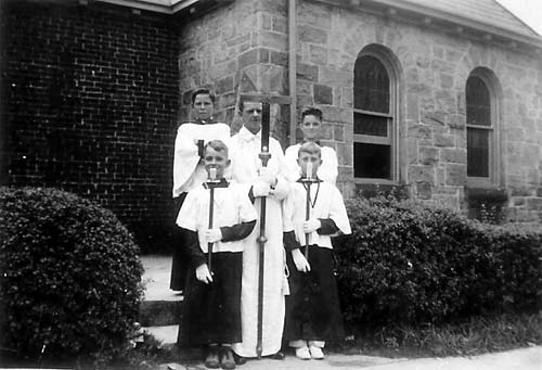 St. Wilfrid's Episcopal Church altar boys, 1930s-1940s