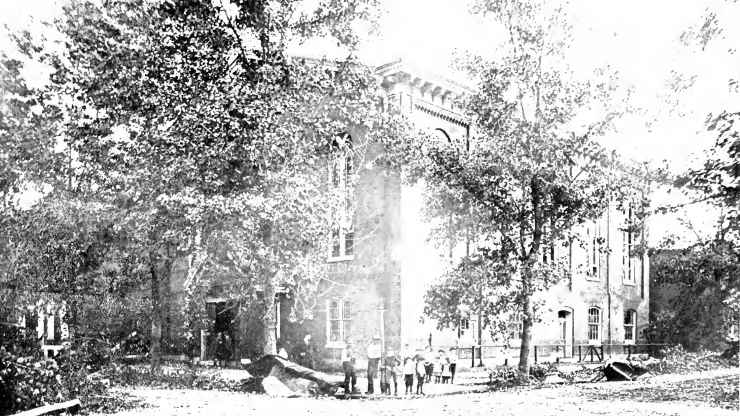 Tabernacle Methodist Episcopal Church, destroyed by the 1885 tornado