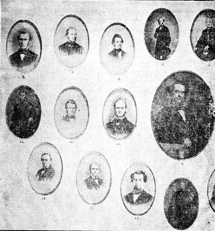 Official Board of First M.E. Church, 1865, portraits 1-11