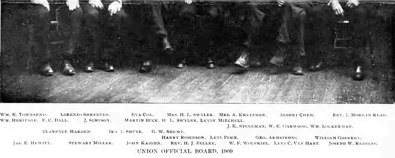Union Methodist Episcopal Church — Official Board, 1909 (continued)