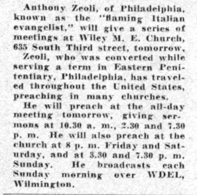 Anthony Zeoli article continuation