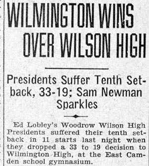 Woodrow Wilson High School, February 11, 1936, photo 1
