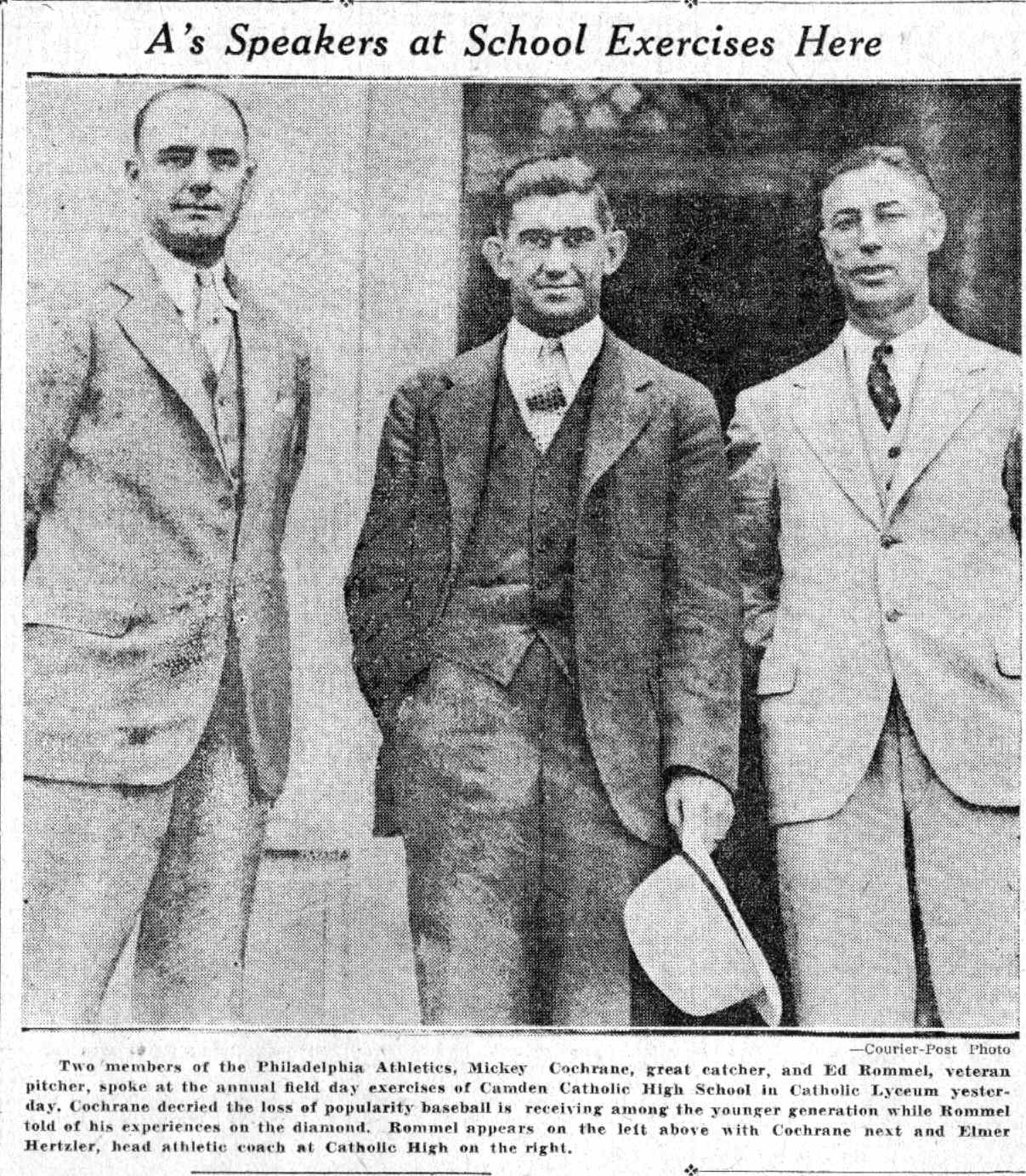 Camden Courier-Post, June 2, 1932 — Camden Catholic High School