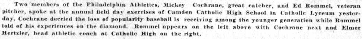 Camden Courier-Post, June 2, 1932 — Camden Catholic High School