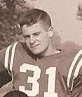 Bill Weatherby, #31, End — 1961 CCHS football
