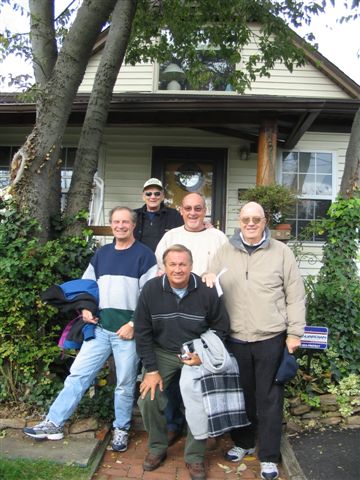 CCHS teammates reunion photo, 2007, before CCHS-Bordentown football game