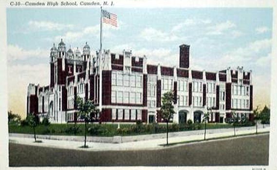 Camden High School postcard
