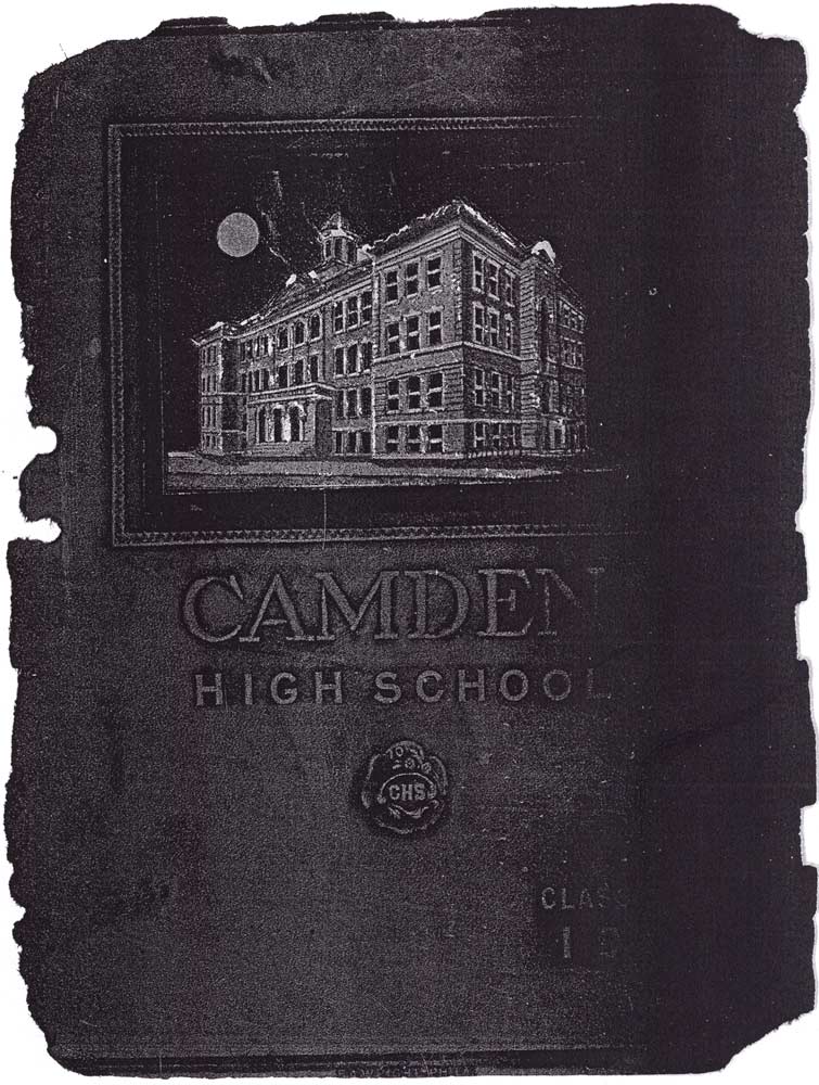 Page from the 1910 Camden High School graduation program