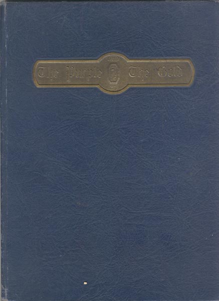 Camden High School 1923 Purple and Gold yearbook front cover