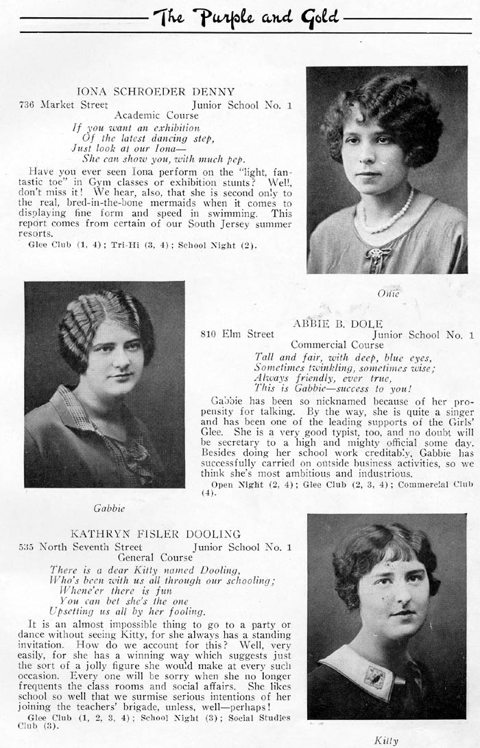 Yearbook page 15, Class of 1926