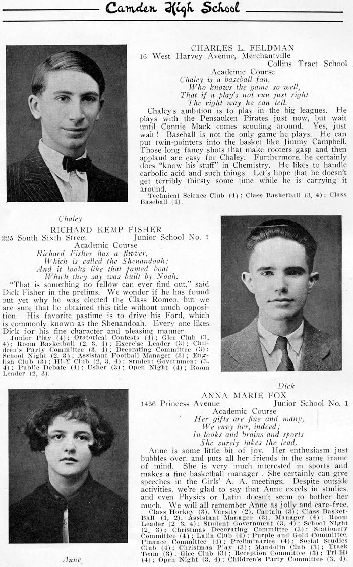 Yearbook page 16, Class of 1926