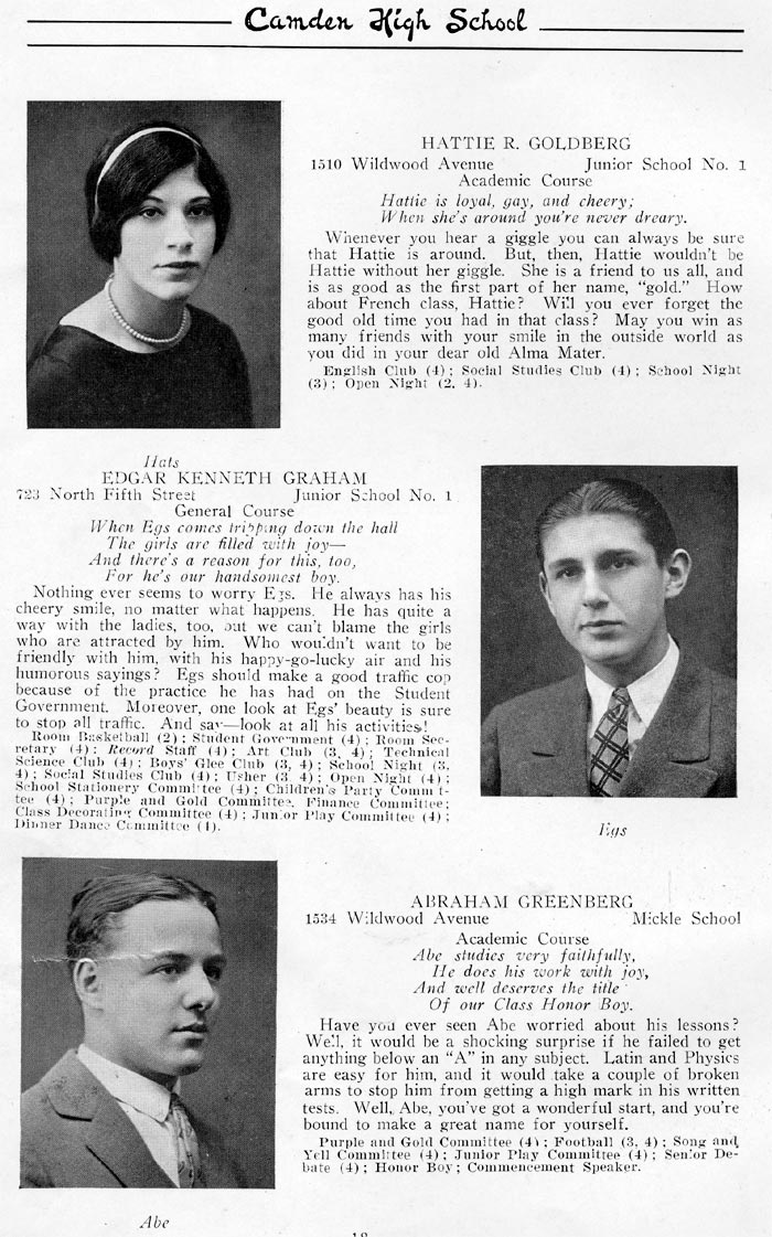 Yearbook page 18, Class of 1926