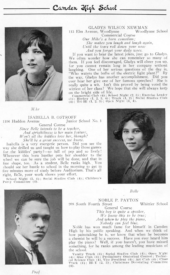 Yearbook page 26, Class of 1926