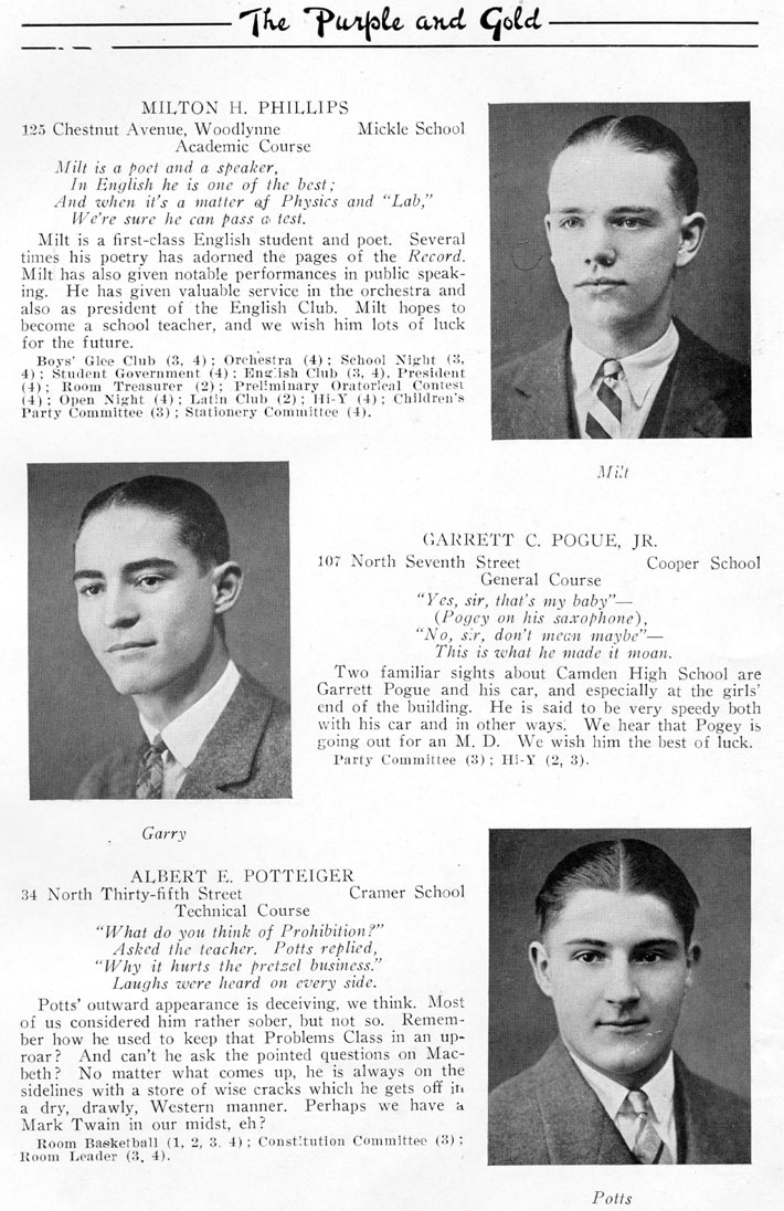 Yearbook page 27, Class of 1926