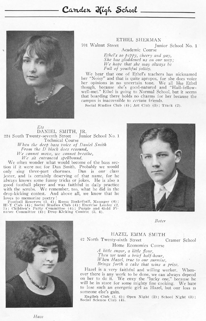 Yearbook page 32, Class of 1926