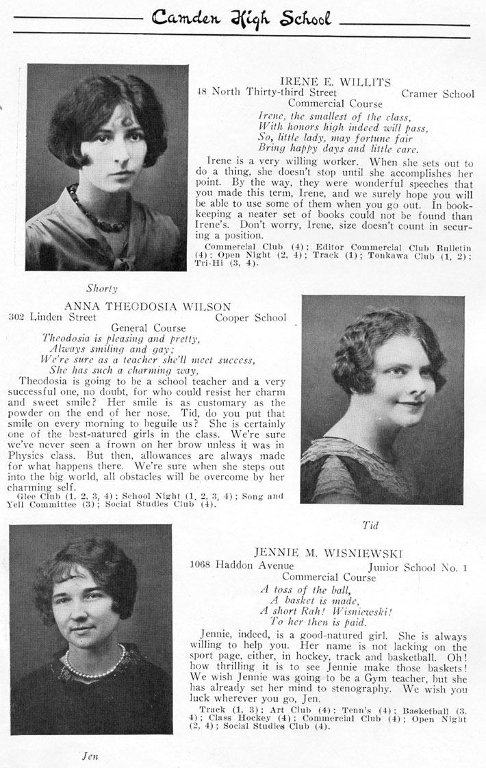 Yearbook page 36, Class of 1926