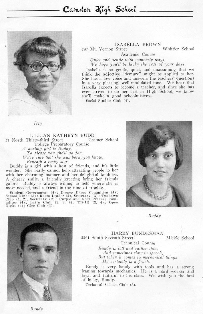 Yearbook page 44, Class of 1926