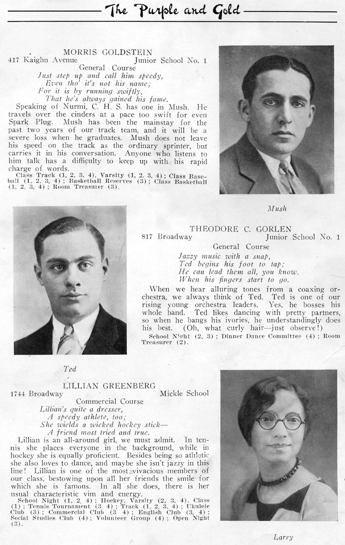 Yearbook page 58, Class of 1926