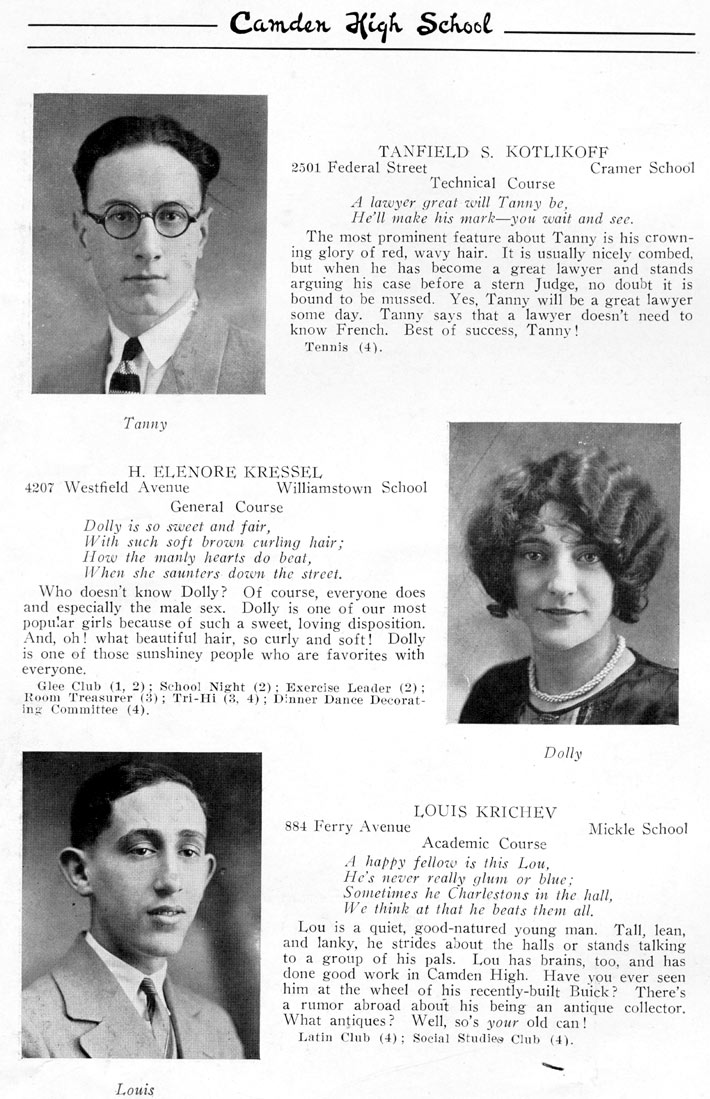 Yearbook page 67, Class of 1926