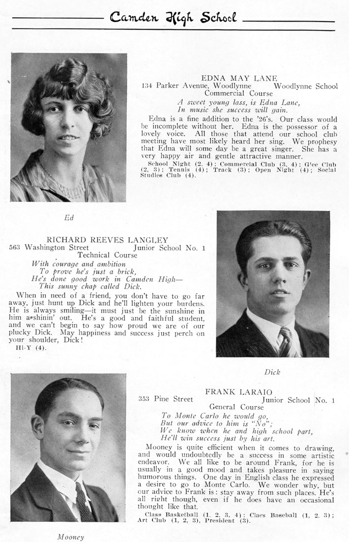 Yearbook page 69, Class of 1926