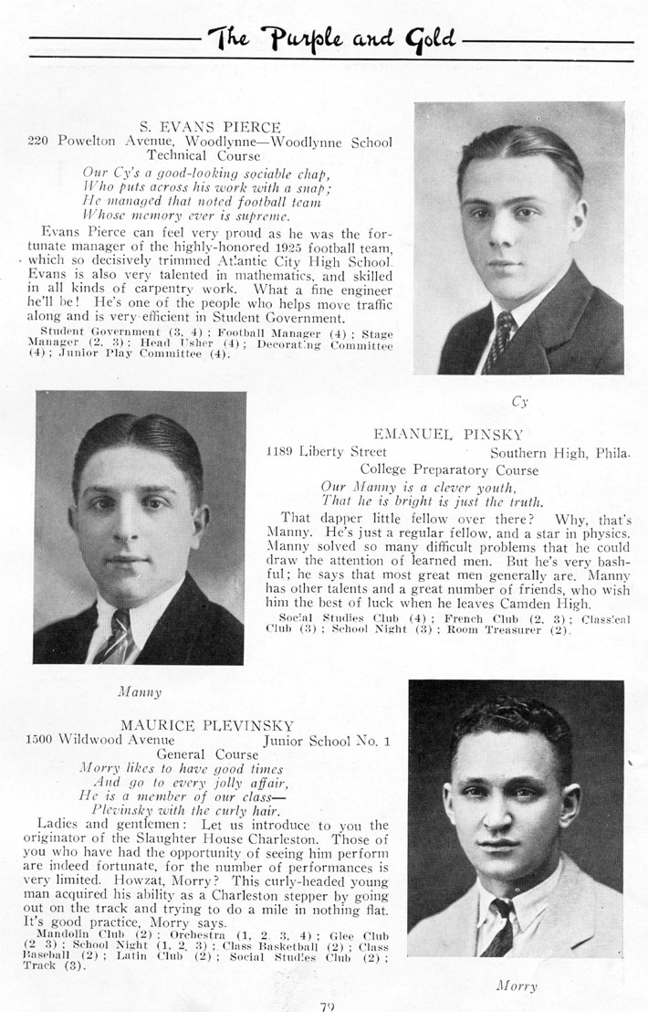 Yearbook page 80, Class of 1926
