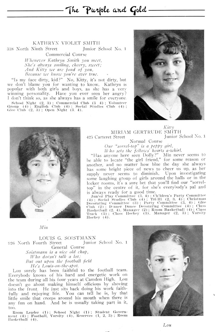 Yearbook page 88, Class of 1926