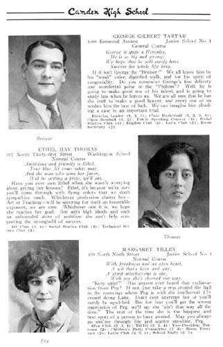 Yearbook page 91, Class of 1926