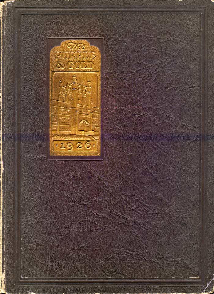 Camden High School 1926 Purple and Gold yearbook cover
