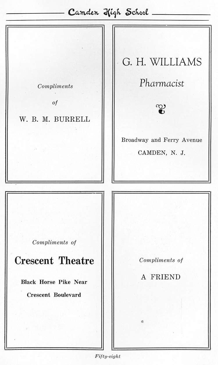 Advertisers page 58