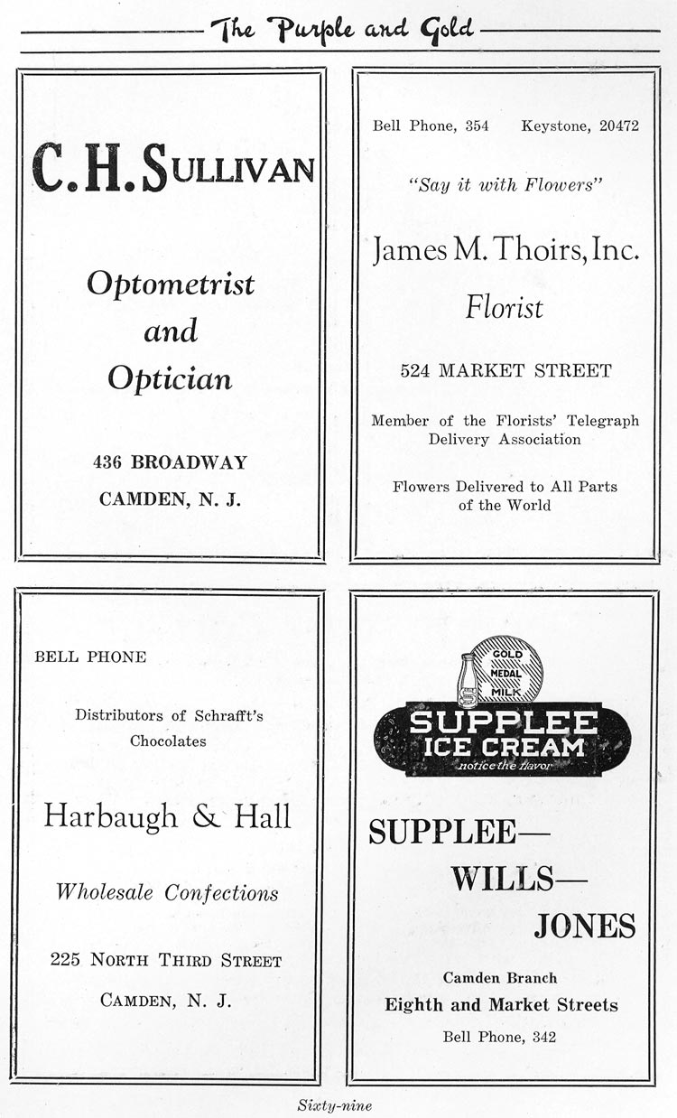 Advertisers page 69