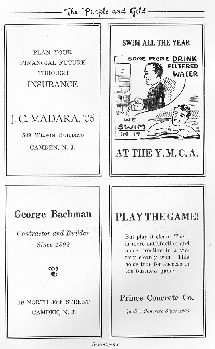 Advertisers page 71