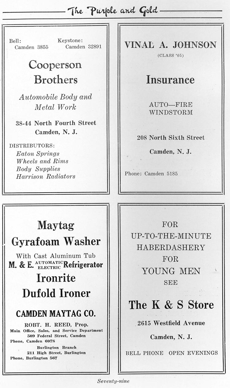 Advertisers page 79