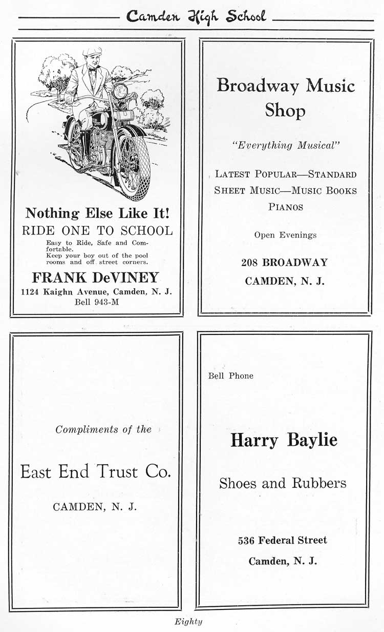 Advertisers page 80