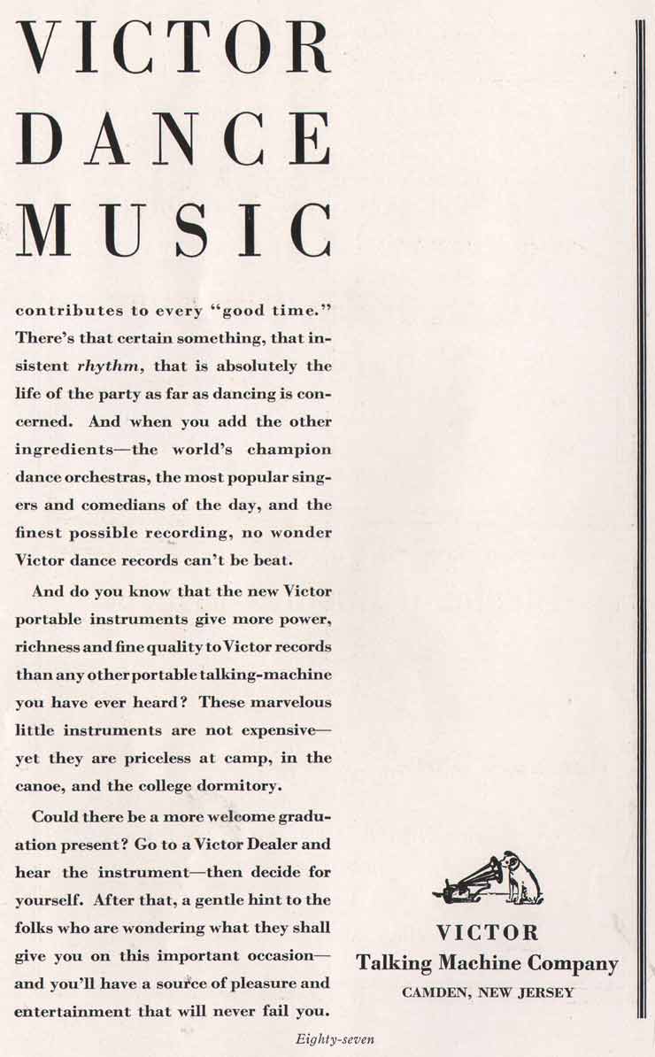 Yearbook advertisement page 87