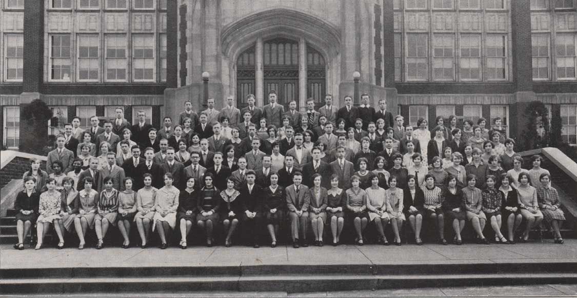 Class of June 1929, Camden High School group photograph