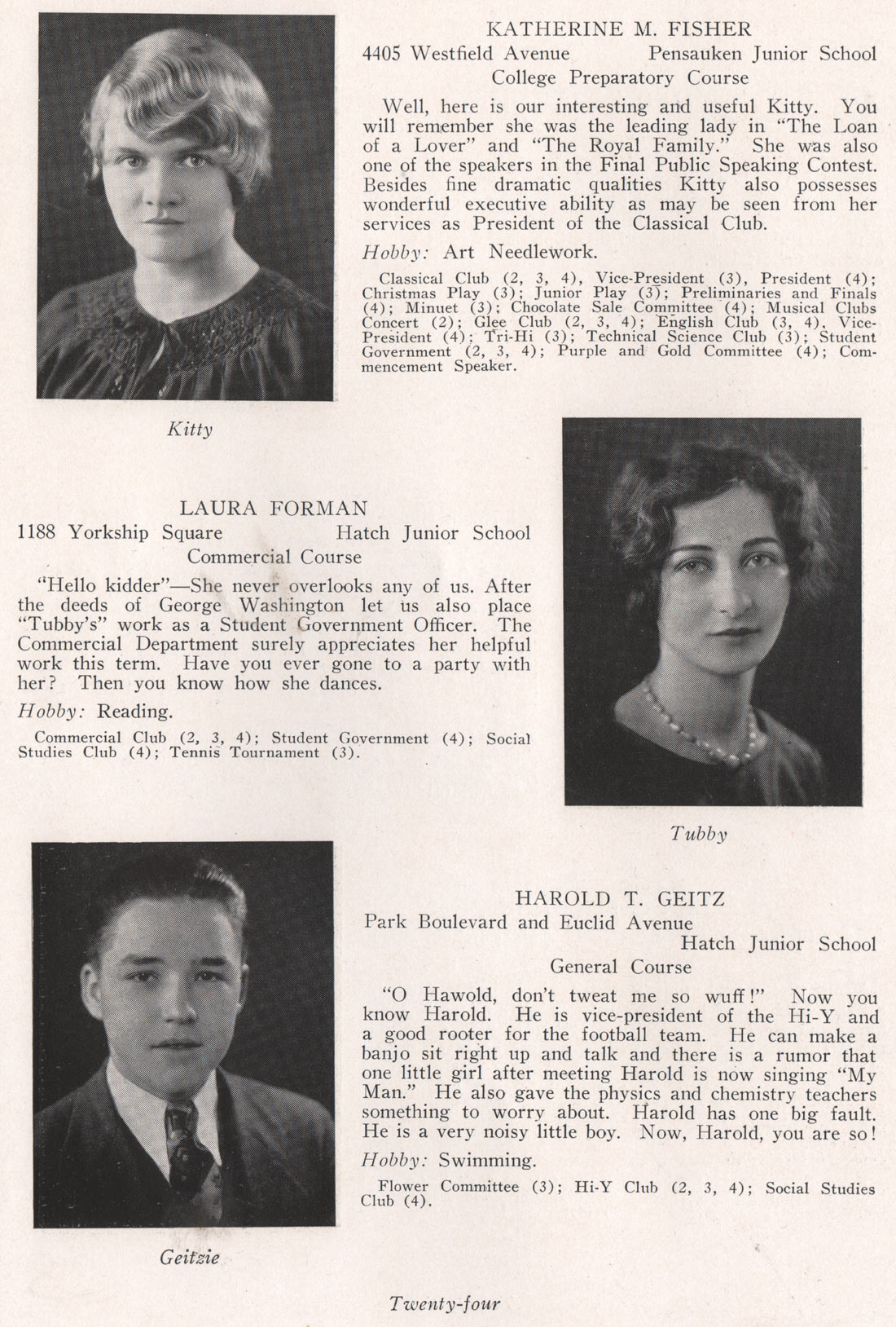 Katherine M. Fischer, Laura Forman, Harold T. Geitz