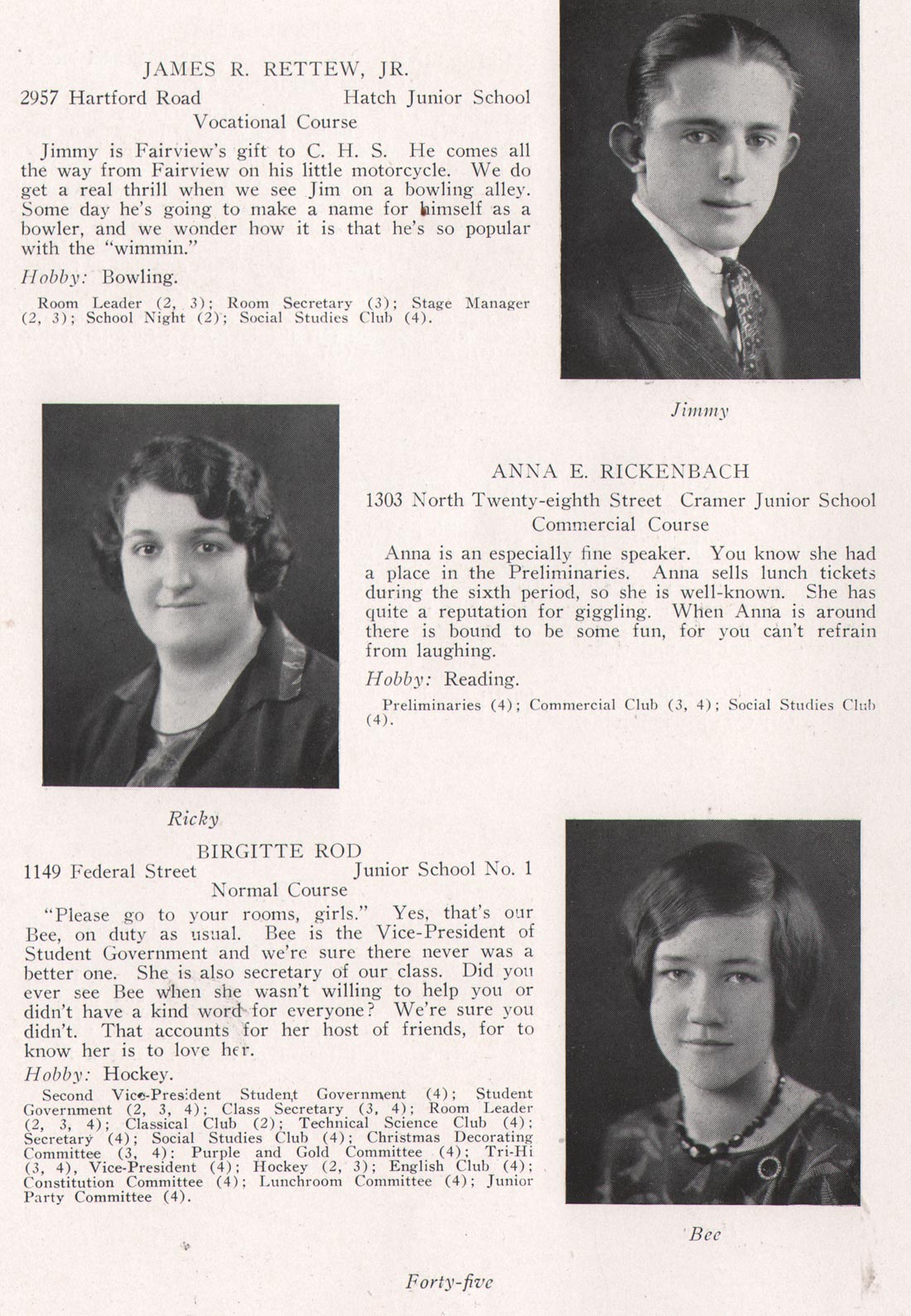 James R. Rettew Jr., Anna E. Rickenbach, Birgitte Rod