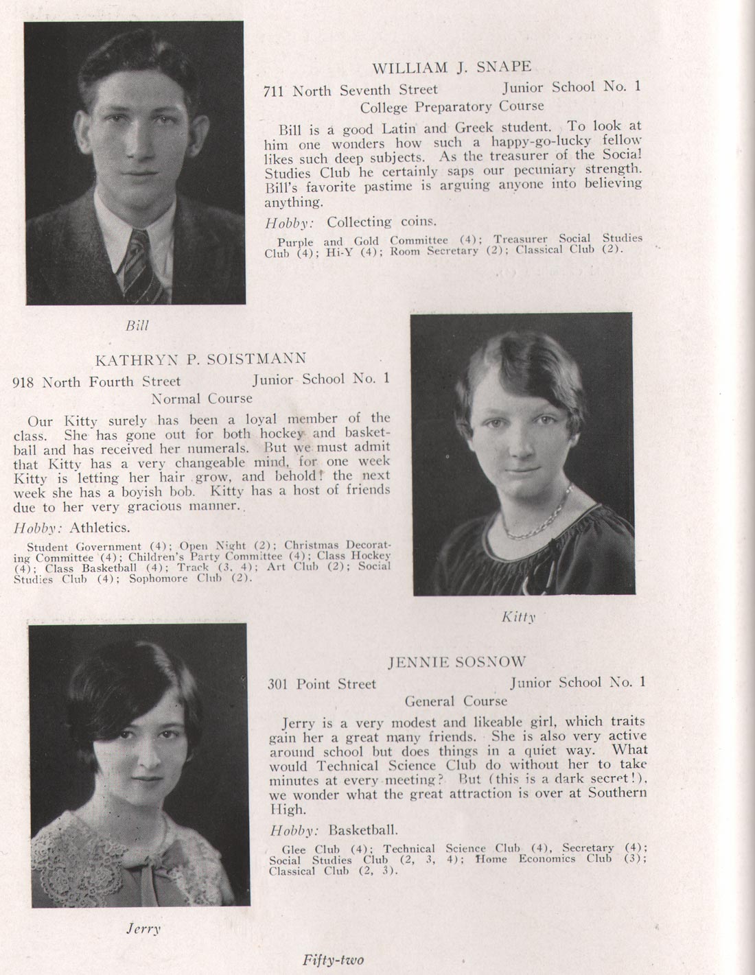 William J. Snape, Kathryn P. Soistmann, Jennie Sosnow