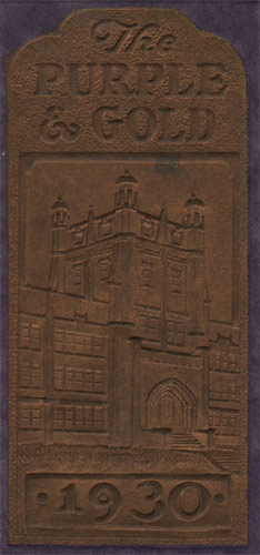 Camden High School June 1930 yearbook cover, inside
