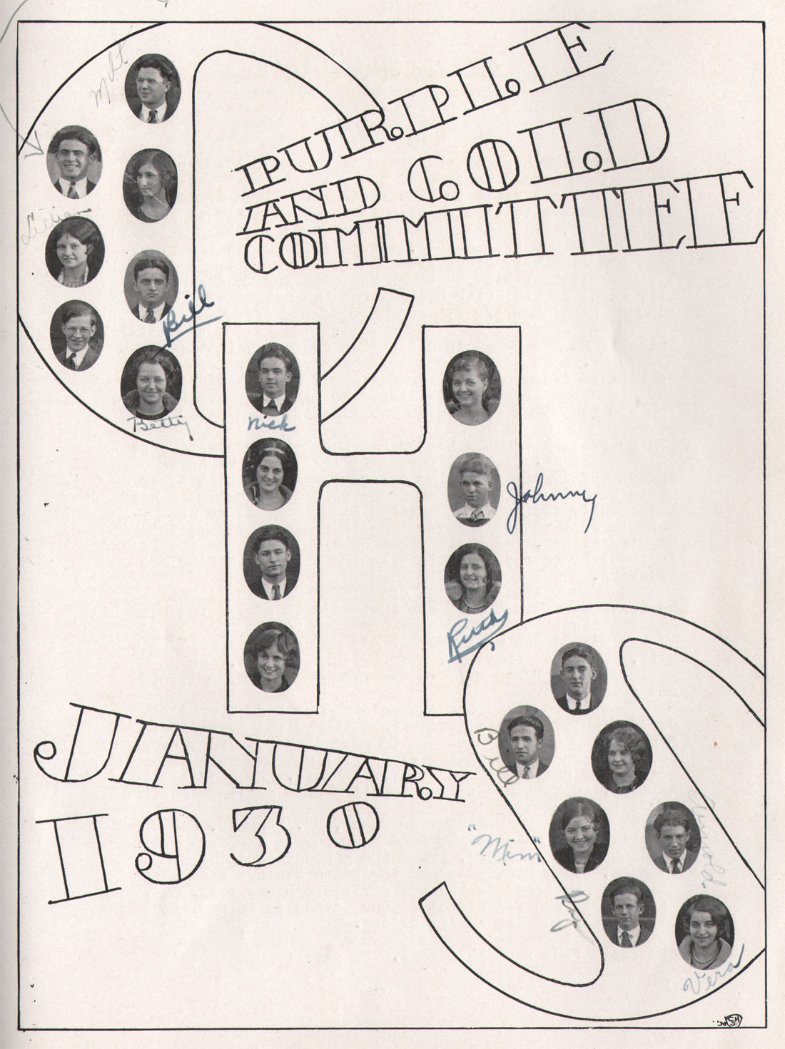 Yearbook page 43 — literary section