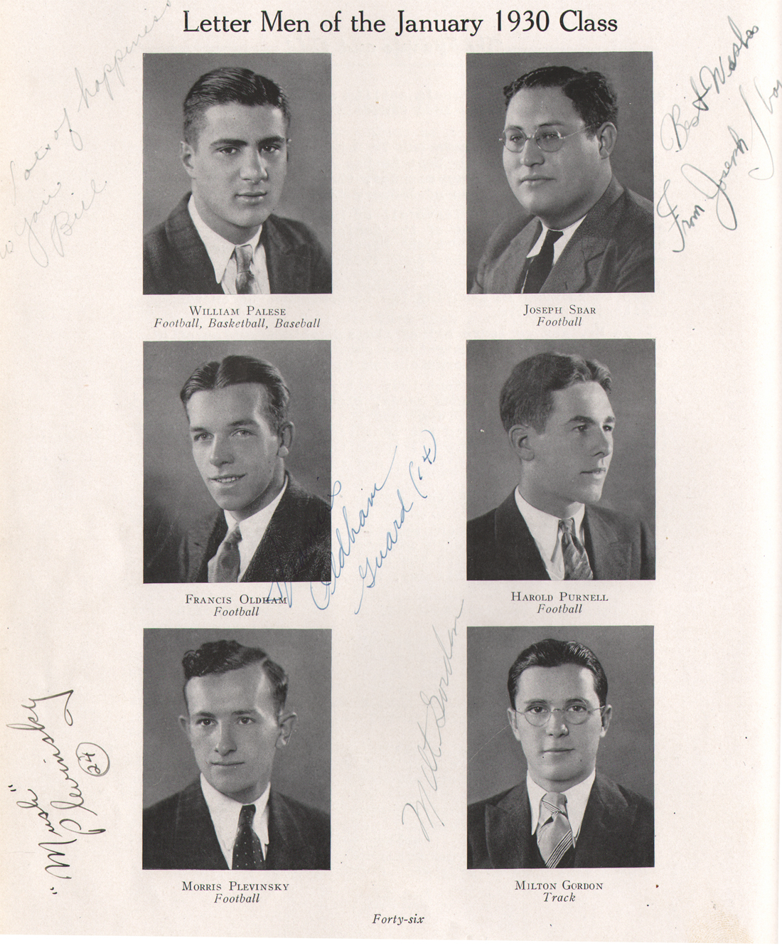 Yearbook page 46 — class will