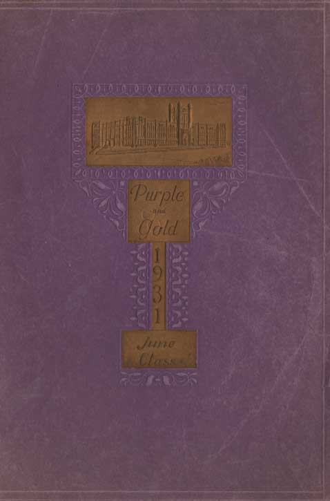 Camden High School June 1931 yearbook cover, front