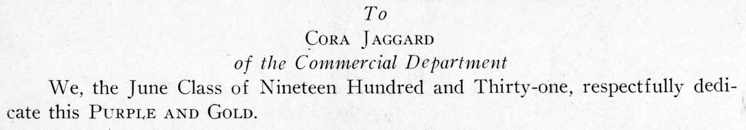 Camden High School June 1931 yearbook page 7 text