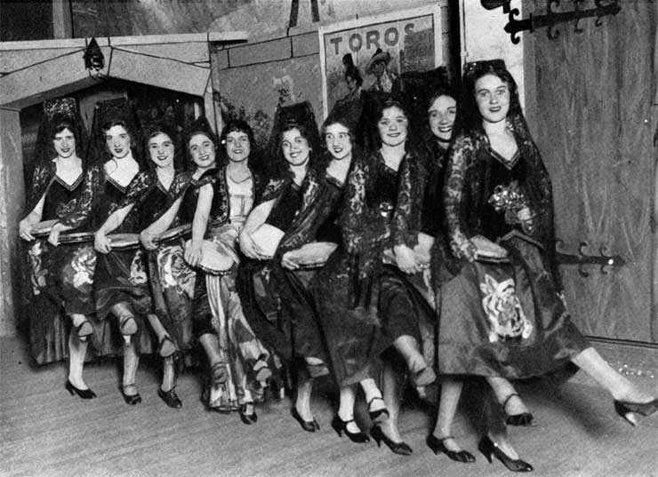 Spanish Dancers from Inez, Camden High School senior play 1931