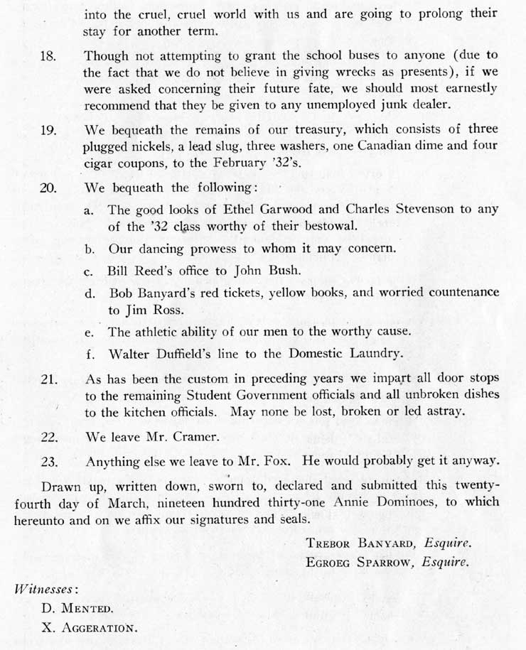 Camden High School June 1931 yearbook page 55