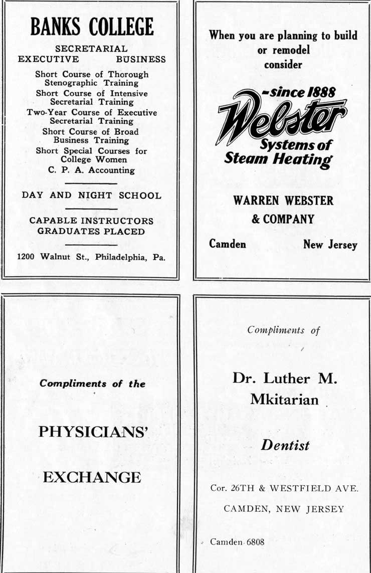 Camden High School June 1931 yearbook page 74