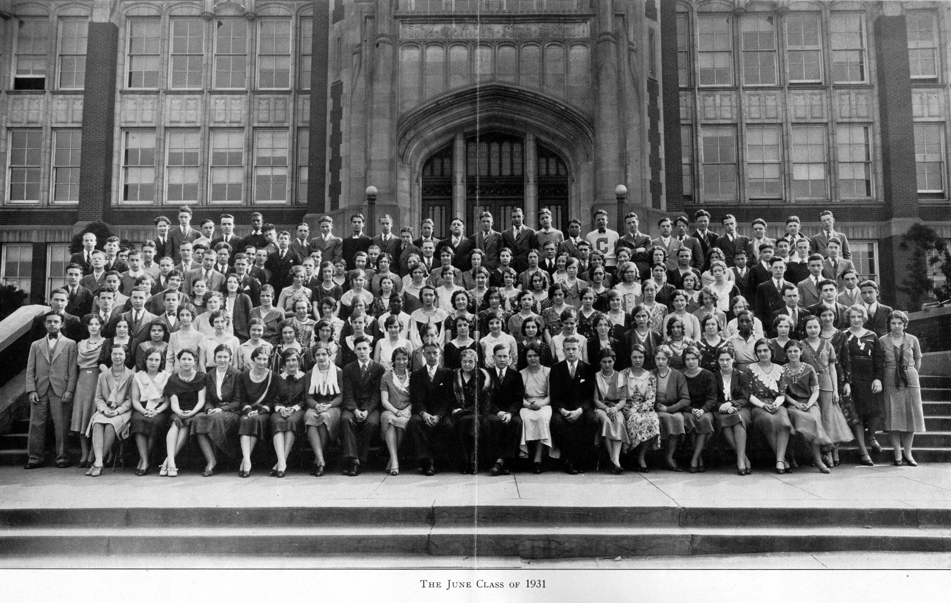 Camden High School Class of June 1931 class photo