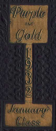 Camden High School June 1932 yearbook spine